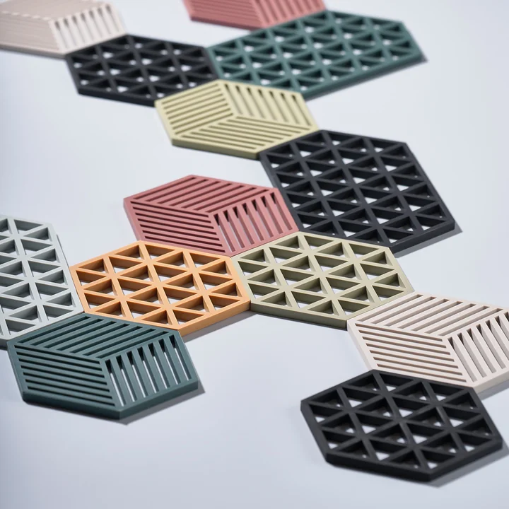 De Zone Denmark - onderzetter Hexagon Onderzetter en driehoek