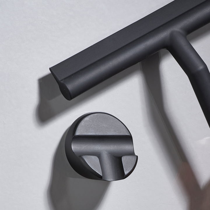 De Zone Denemarken - Douche Squeegee met houder in zwart