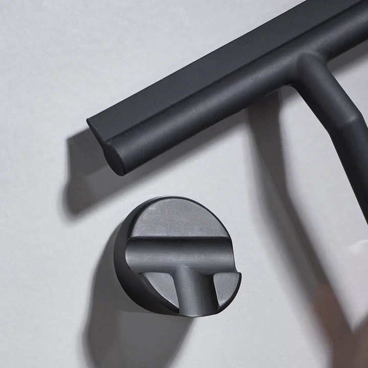 De Zone Denemarken - Douche Squeegee met houder in zwart