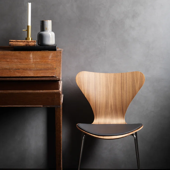 De Fritz Hansen - Leren zitkussen op de stoel