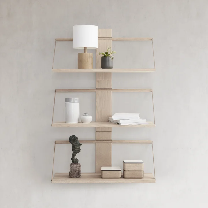 De Andersen Meubels - Wood Wandplank, eik gerangschikt naar meerdere