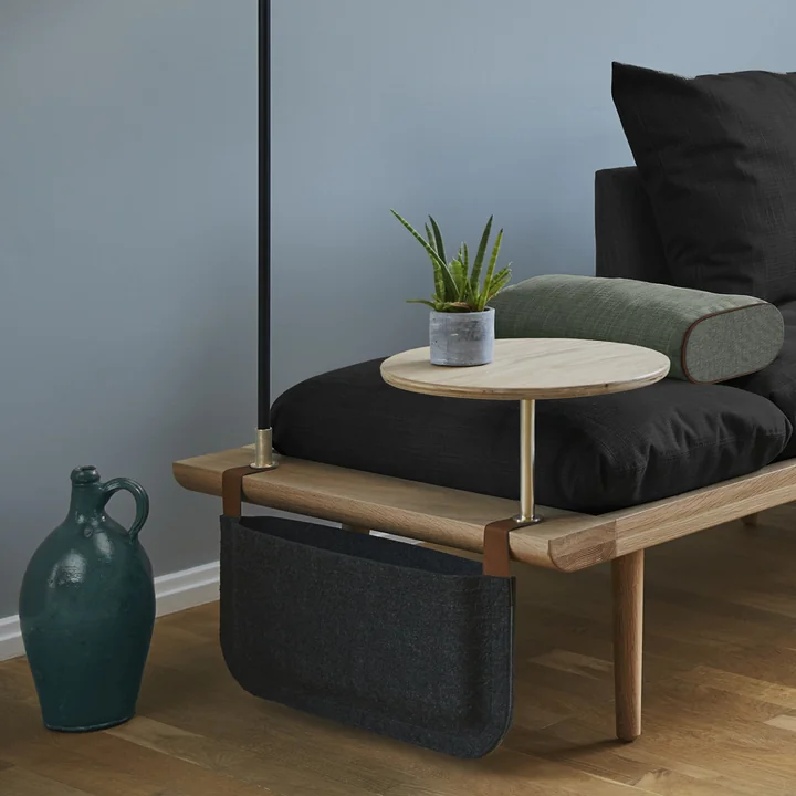 Umage - Side Magazine Pouch for Lounge Around Sofa, antracietgrijs