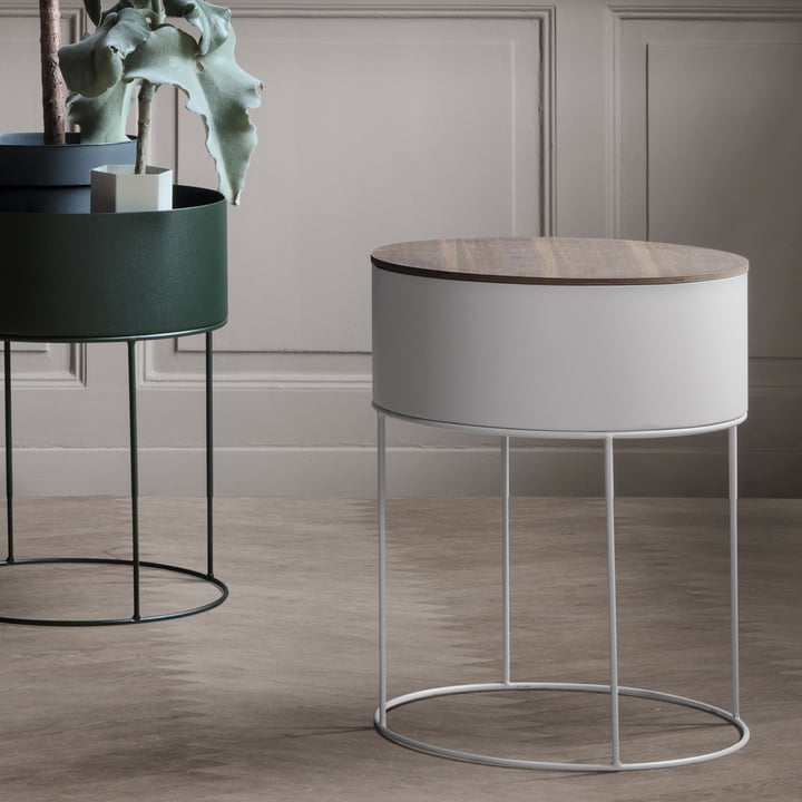 Plant Box Rond met Draadmand Top Small by ferm Living