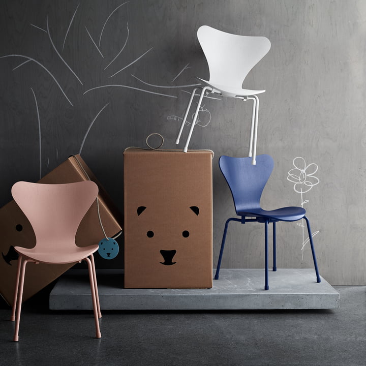 Fritz Hansen - Serie 7 Kinderstoel, monochroom