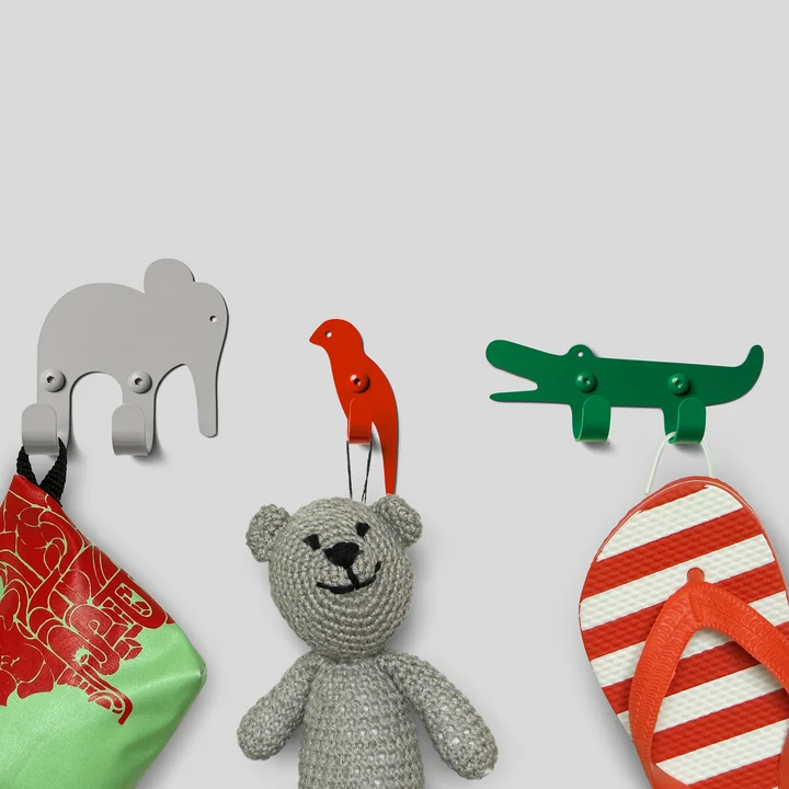 De vonbox - Muurhaken Zoo, Jungle (set van 3)