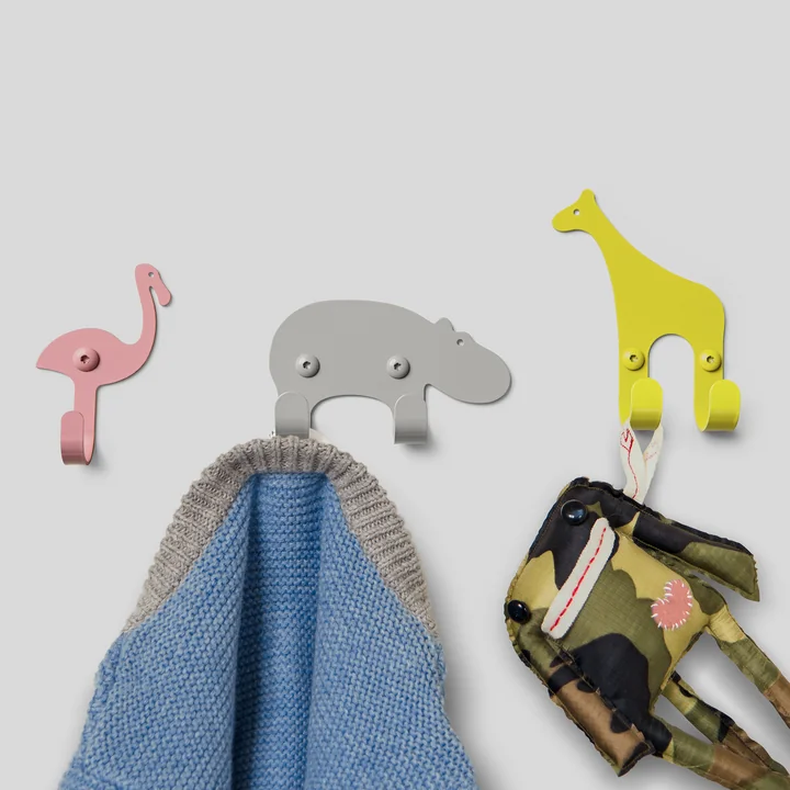 De vonbox - Wall Hooks Zoo, savanne (set van 3)