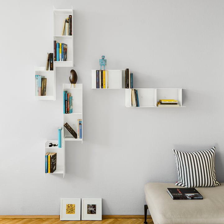 vonbox - Blurry Wall Shelf, wit (RAL 9016)