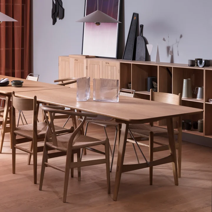 Carl Hansen - BM1160 Jacht Eettafel, 210 x 82 cm, Eikenhoutolie, BM1160 Jachttafel, 210 x 82 cm, Eikenolie