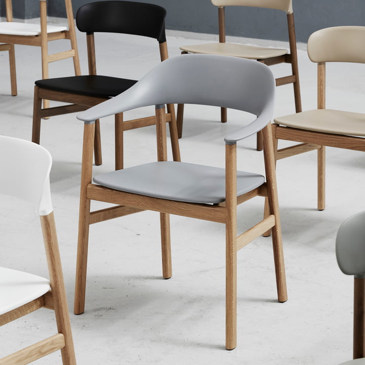 Normann Copenhagen - Herit Fauteuil, eiken / grijs