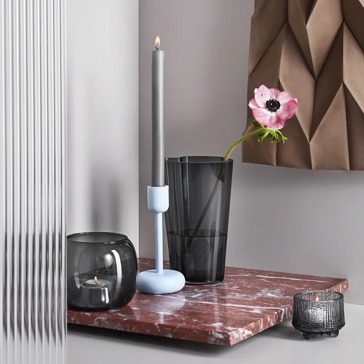 De Iittala - Nappula Kandelaar 183 mm, aqua