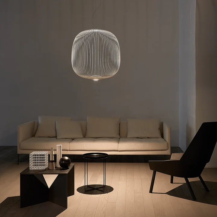 Foscarini - Spokes MyLight LED-hanglamp 2, groot / wit