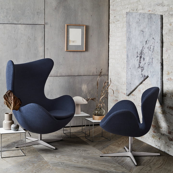 Egg stoel en Swan fauteuil van Fritz Hansen