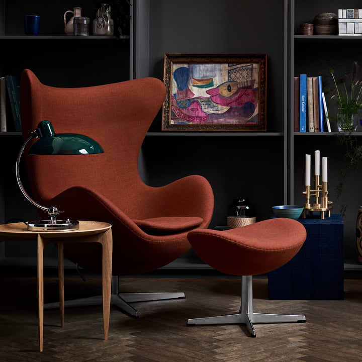 Egg Chair en voetenbankje van Fritz Hansen