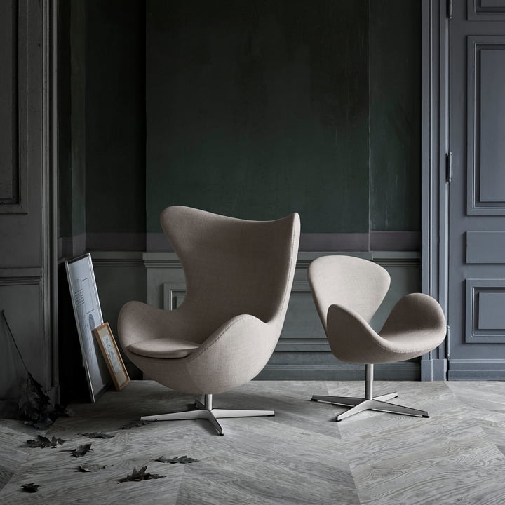 Egg stoel en Swan fauteuil van Fritz Hansen