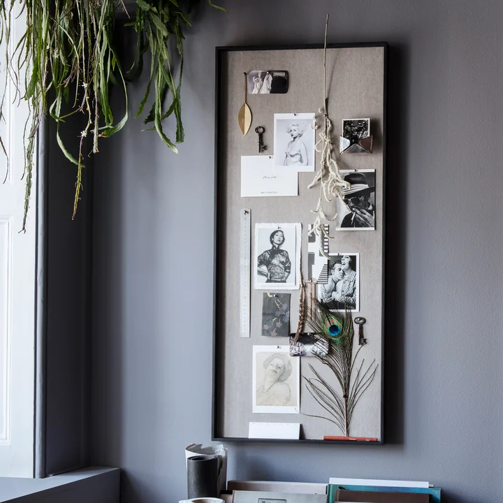 Decoratiebord 45 x 100 cm van ferm Leven in zwart / beige