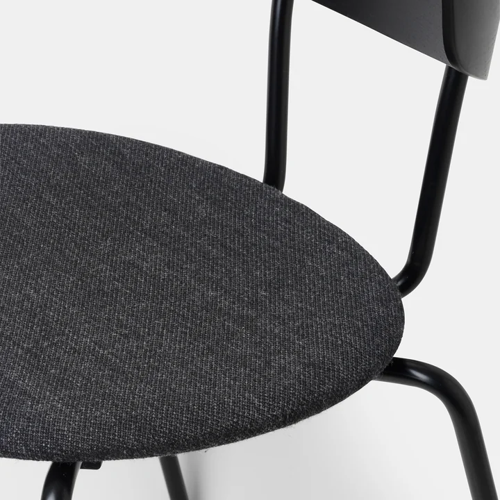 Herman Stoel van Ferm Living in Fiord donkergrijs / zwart