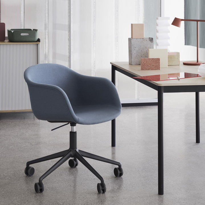 Fiber kantoor fauteuil Swivel Base van Muuto