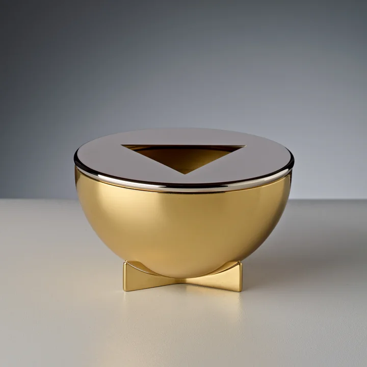 Asbak MB24 van Tecnolumen in messing