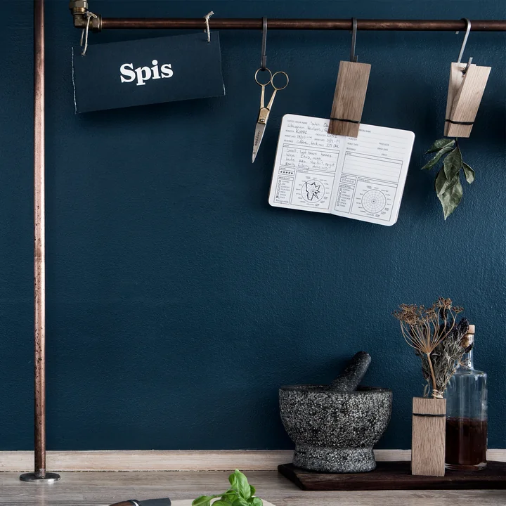 Pinch Decoratieve clip van Moebe in eik