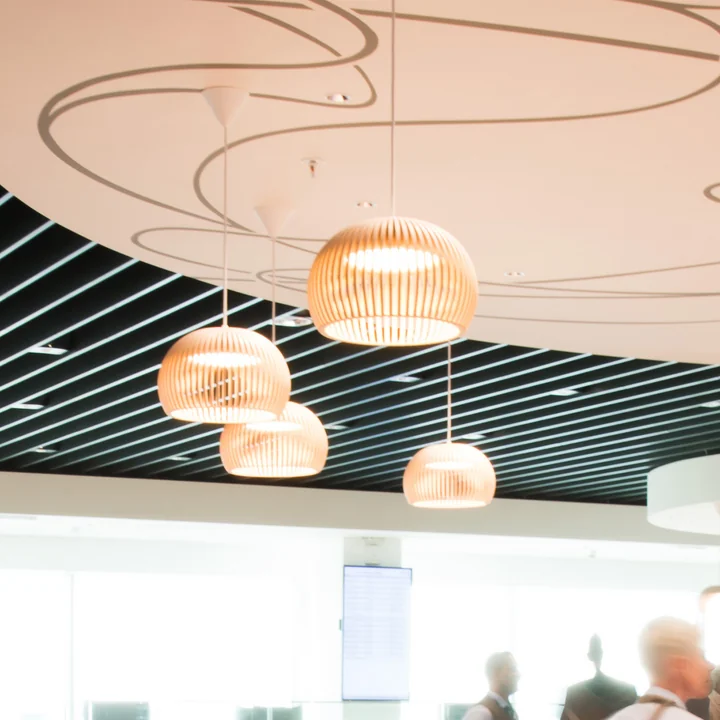 Atto 5000 LED pendelarmatuur Ø 34 x H 21 cm van Secto in berk.