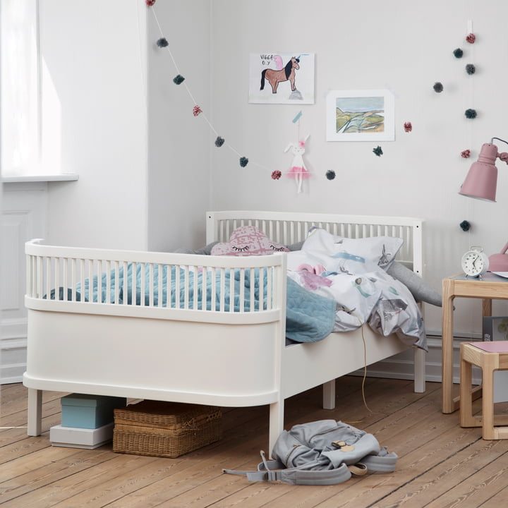 Het Sebra bed Junior & Grow van Sebra in het wit