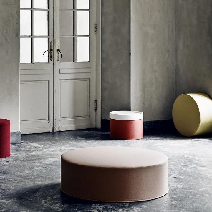 Trommelkrukje / bijzettafeltje met dienblad van Softline