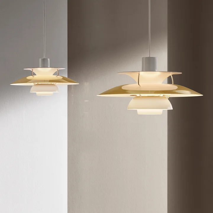 PH 5 hanglamp van Louis Poulsen in messing