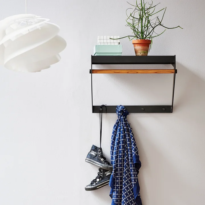 Copenhagen City Rack per Cane-Line in teak / lava grijs