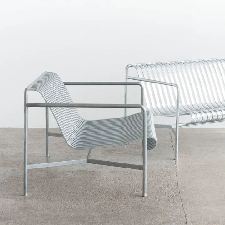 Palissade Loungebank en Palissade Lounge Chair Low van HAY