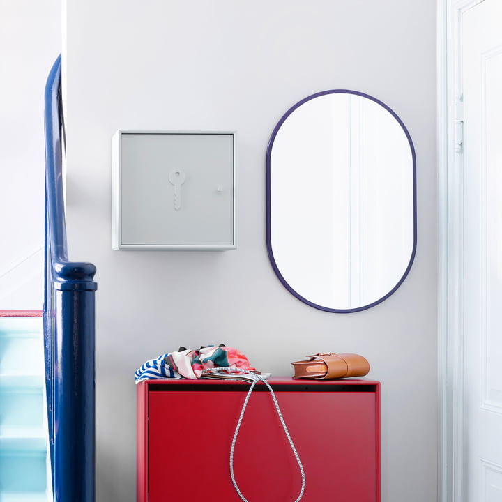 Look wandspiegel met Unlock sleutelkast van Montana