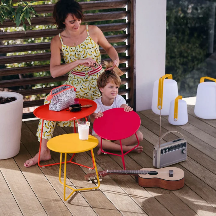 Cocotte Bijzettafel/krukje met Balad verlichting