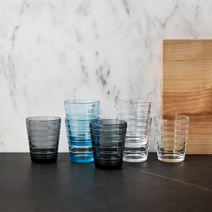 Aino Aalto Drinkglazen van Iittala in verschillende kleuren