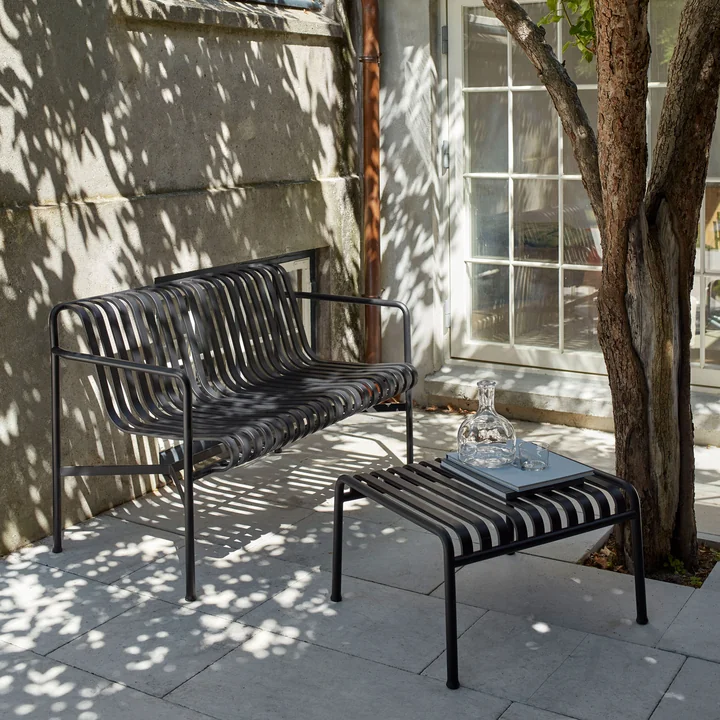 Palissade Dining Bench en Ottomaans van HAY