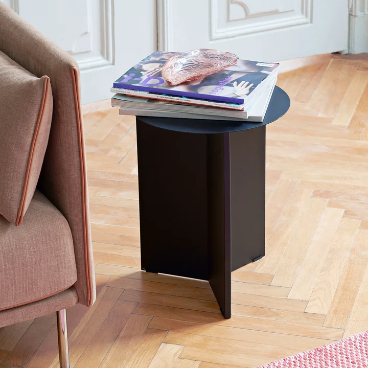 Sleuftafel High Ø 35 x 47 cm van HAY in zwart