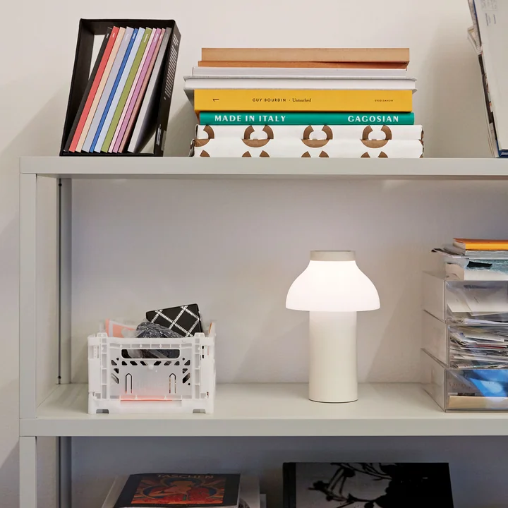 PC Portable LED HAY Licht uit crème wit (RAL 9010)