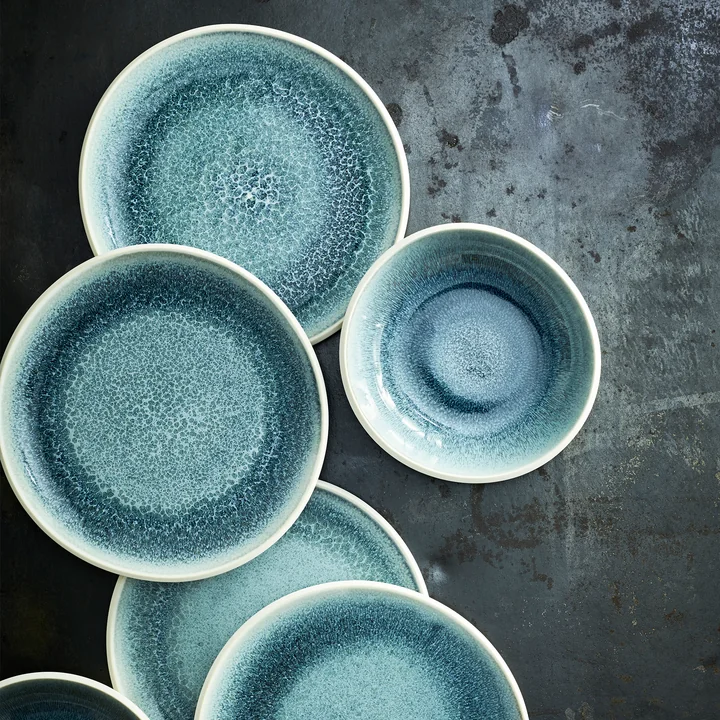 Junto bord van Rosenthal in aquamarine