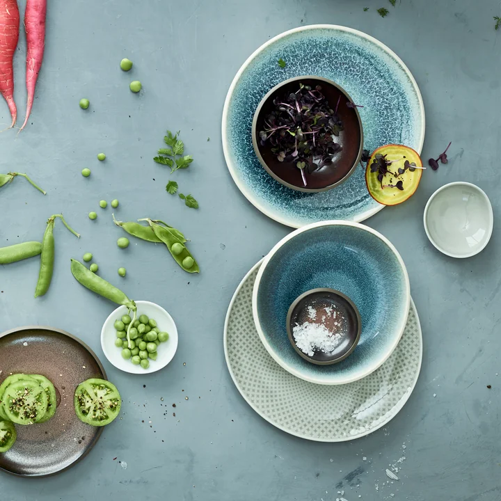 Junto bord van Rosenthal in aquamarine