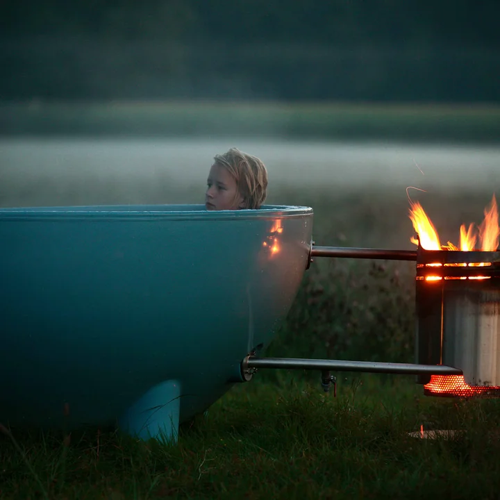 Dutchtub Origineel van Weltevree met brandend vuur 