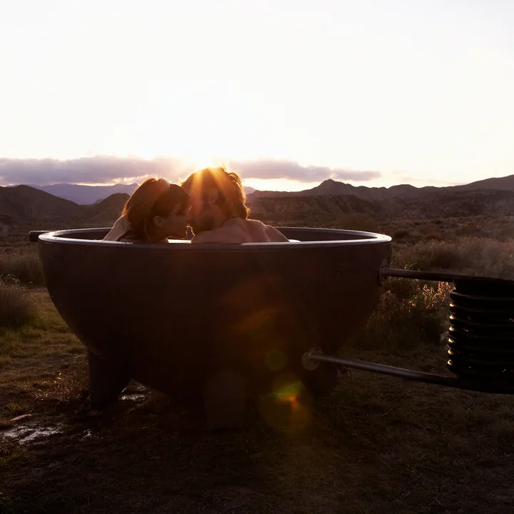 Dutchtub Origineel van Weltevree buiten opgesteld