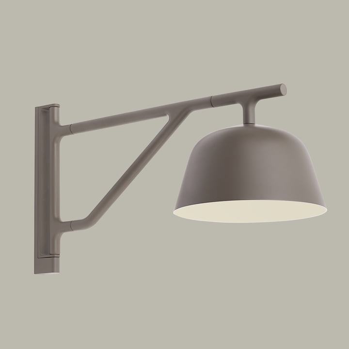 Ambit wandlamp van Muuto in taupe