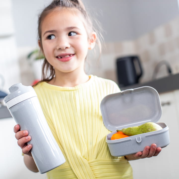 Pascal Lunchbox in organic grijs van Koziol voor onderweg