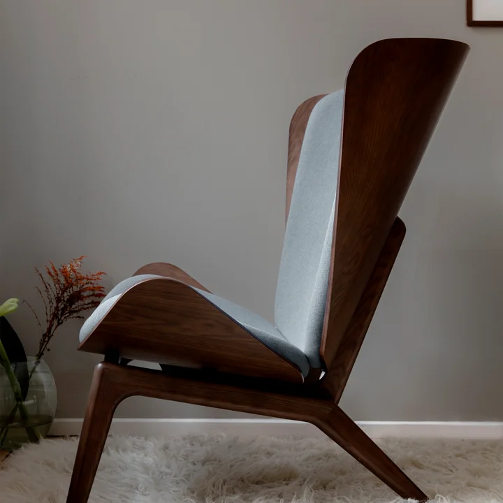 The Reader Fauteuil van Umage in donker eiken / silver grey