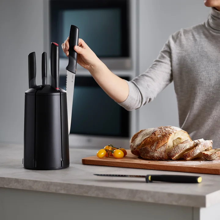 Elevate Messencarrousel 5-delige messenset met roterend messenblok by Joseph Joseph