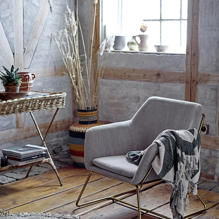 Veelkleurige zeegrasmand Ø 35 x H 55 cm van Bloomingville