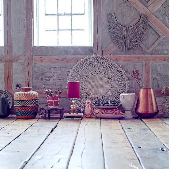 Veelkleurige zeegrasmand Ø 35 x H 44 cm van Bloomingville