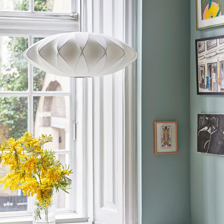 Nelson schotel Crisscross Bubble Hanger Licht van hooi over de eettafel