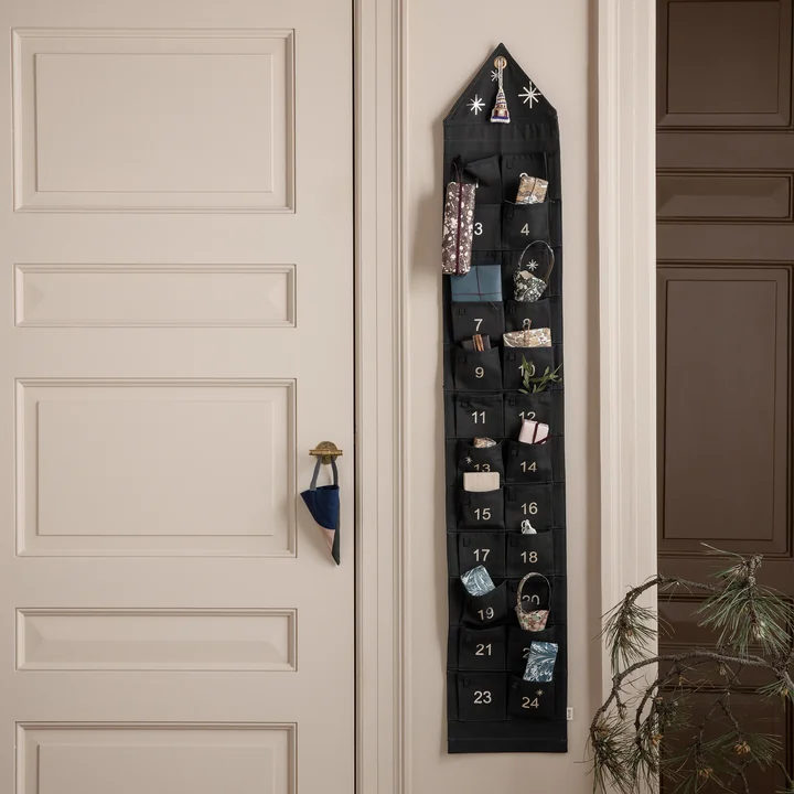 Huis adventskalender door gist Leven in smal / donkergroen