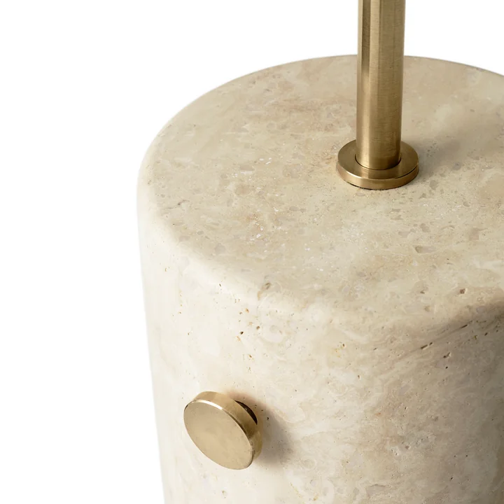 JWDA Vloerlamp, travertin / geborsteld messing by Audo