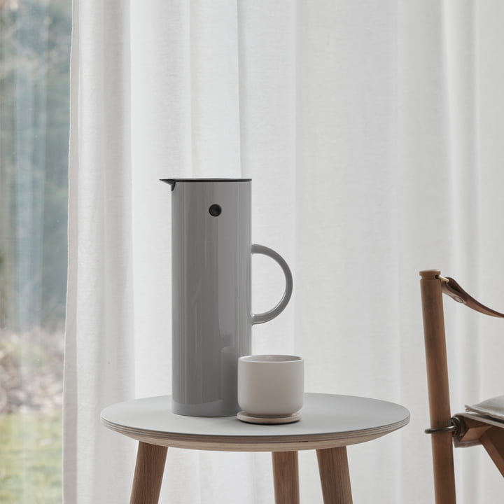 Stelton EM 77 1 l vacuümkan uit in lichtgrijs