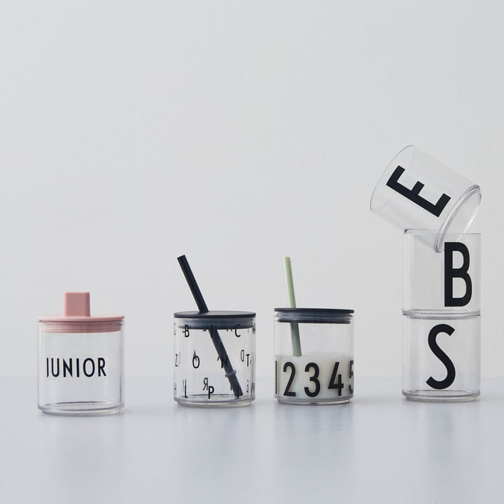 AJ Kids Persoonlijk drinkglas met accessoires van Design Letters